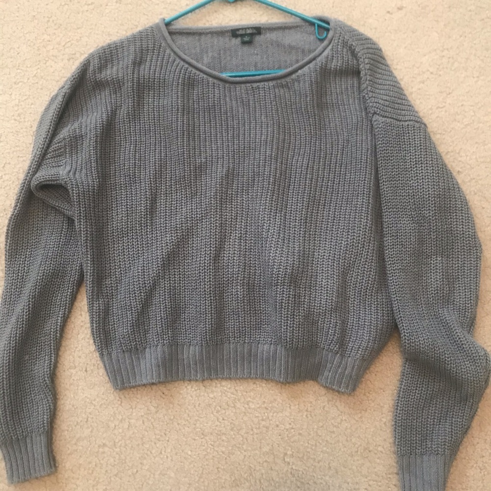 grey sweater